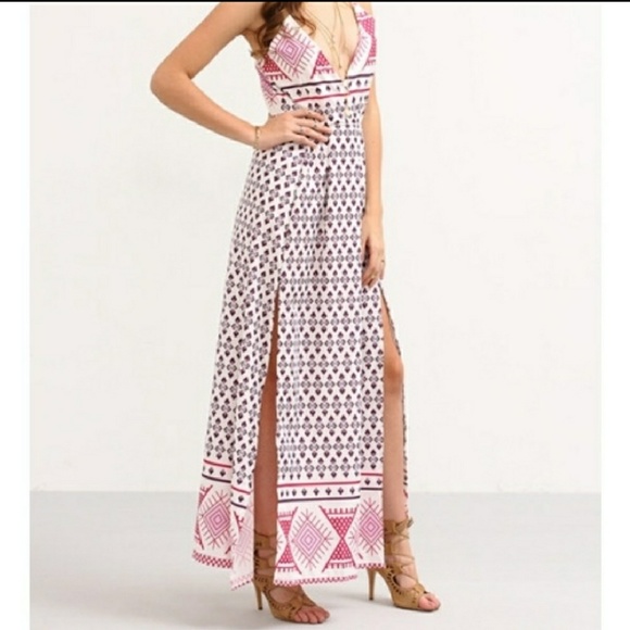 Beauty! Maxi Tribal Design Dress NEW - Picture 2 of 5